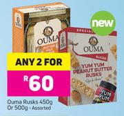 Ouma Rusks Assorted-2x450g Or 500g