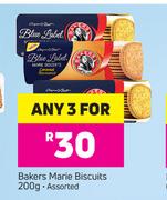 Bakers Marie Biscuits Assorted-3x200g