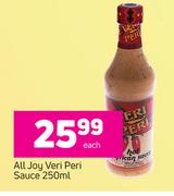 All Joy Veri Peri Sauce-250ml Each