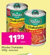 Rhodes Chakalaka Assorted-410g Each