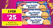 Baumann's Shortbread-For 3 x 160g