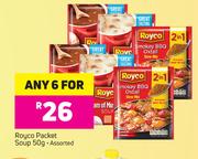 Royco Packet Soup Assorted-For Any 6 x 50g