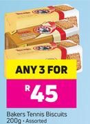 Bakers Tennis Biscuits Assorted-For Any 3 x 200g