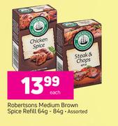 Robertsons Medium Brown Spice Refill Assorted-64g/84g Each