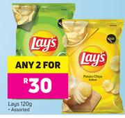 Lays Assorted-For Any 2 x 120g
