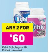 Orbit Bubblegum 46 Piece Assorted-For Any 2