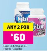 Orbit Bubblegum 46 Pieces Assorted-For 2
