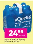 Aquelle Natural Spring Water-6 x 500ml Per Pack