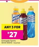 Energade Sports Drink Assorted-For Any 3 x 500ml