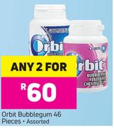 Orbit Bubblegum 46 Pieces Assorted-For Any 2