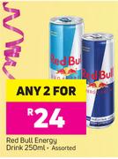 Red Bull Energy Drink Assorted-For Any 2 x 250ml