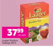 Laager Rooibos Teabags-80's Per Pack