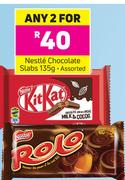 Nestle Chocolate Slabs Assorted-For Any 2 x 135g