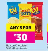 Beacon Chocolate Slabs  Assorted-For Any 3 x 80g