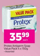 Protex Antigerm Soap Value Pack Assorted-4 x 150g