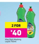 Maq Dishwashing Liquid-For 2 x 750ml