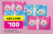 Lil-Lets Maxi Pads Assorted-For Any 4 x 16's/18's/20's