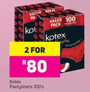 Kotex Pantyliners-For 2 x 100's