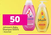 Johnson's Baby Shampoo Assorted-500ml Each