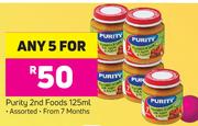 Purity 2nd Foods Assorted (From 7 Months)-For Any 5 x 125ml
