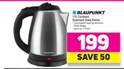 Blaupunkt 1.7Ltr Cordless Stainless Steel Kettle