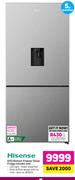 Hisense 610Ltr Bottom Freezer Silver Fridge H610BS-WD