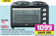 Defy Mini Oven 2 Plate Black MOH9328B