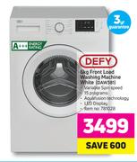Defy 6Kg Front Load Washing Machine White DAW381