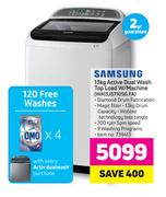 Samsung 13Kg Active Dual Wash Top Load W/Machine WA13J5710SG-FA
