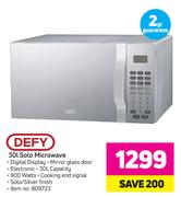 Defy 30Ltr Solo Microwave