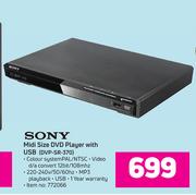 Sony Midi DVD Player With USB DVP-SR 370