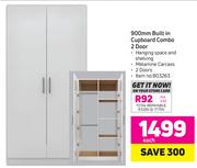 900mm Built In Cupboard Combo (2 Door)-Each