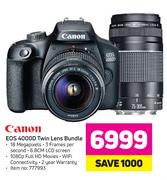 Canon EOS 4000D Twin Lens Bundle