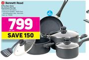 Bennett Read 8 Pce Non-Stick Aluminium Pot Set-Per Set
