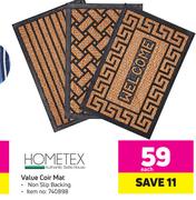 Hometex Value Coir Mat-Each