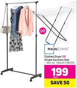 Mainstays Clothes Dryer Or Single Garment Rail-Each