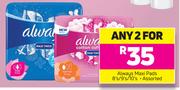 Always Maxi Pads Assorted-2x8's/9's/10's 