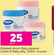 Elizabeth Anne's Baby Aqueous Cream Or Baby Jelly Assorted-325ml Each