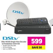 DSTV HD 6S Single View Decoder W/Installation DSD4138