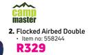 Camp Master Flocked Airbed (Double)-Each