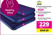 Camp Master Flocked Airbed (Single)-Each
