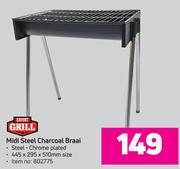 Expert Grill Midi Steel Charcoal Braai