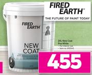 Fired Earth 20Ltr New Coat PVA (White)