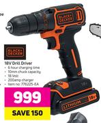Black + Decker 18V Drill Driver