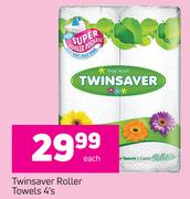 Twinsaver Roller Towels-4's Each