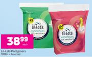 Lil-Lets Pantyliners Assorted-100's Each