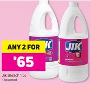 Jik Bleach Assorted-For Any 2 x 1.5Ltr