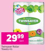Twinsaver Roller Towels-4's Pack Each