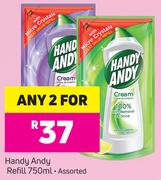 Handy Andy Refills Assorted-For Any 2 x 750ml