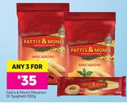 Fatti's & Moni's Macaroni Or Spaghetti-For Any 3x500g